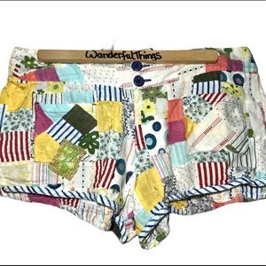 Free People Patchwork Shorts